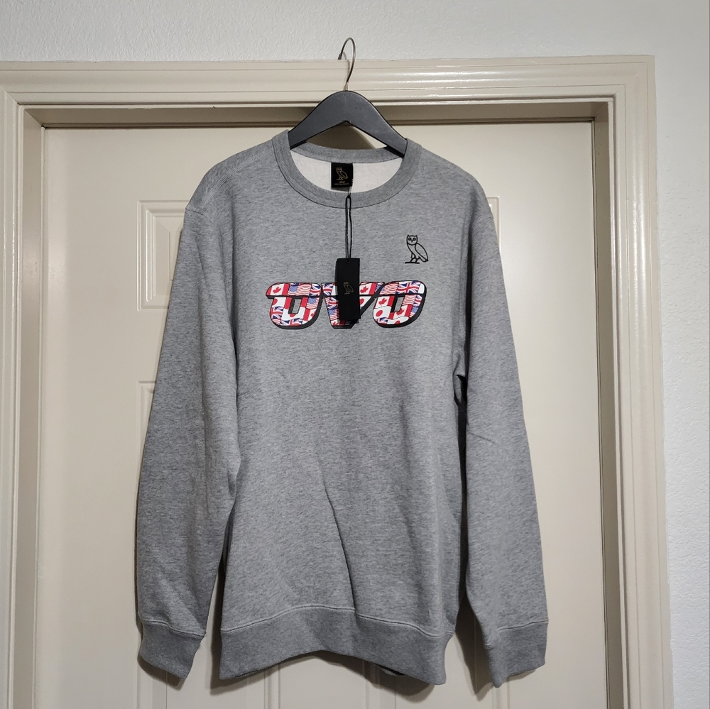 NWT - Men's OVO Flag Crewneck sz L